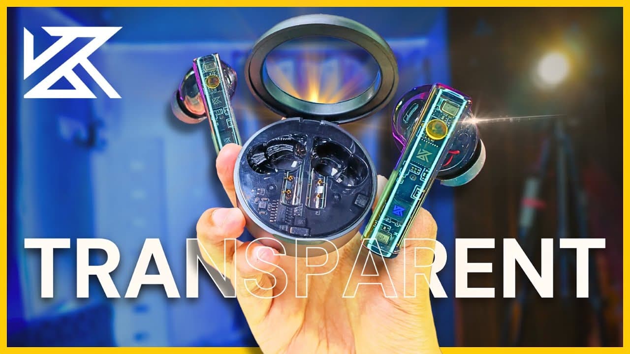 Thumbnail do vídeo Check Out These Cool Transparent Wireless Earbuds!