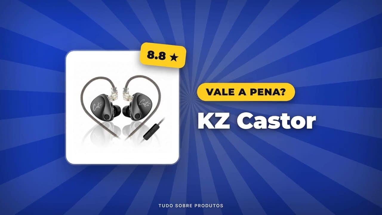 Capa do vídeo oficial: KZ Castor: Som Sob Medida? Análise COMPLETA e Sincera!
