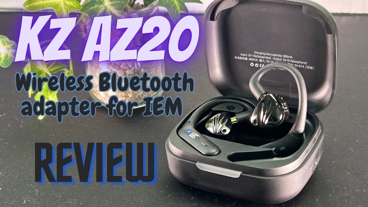 Thumbnail do vídeo KZ AZ20 True Wireless iem Bluetooth Adapter | Review