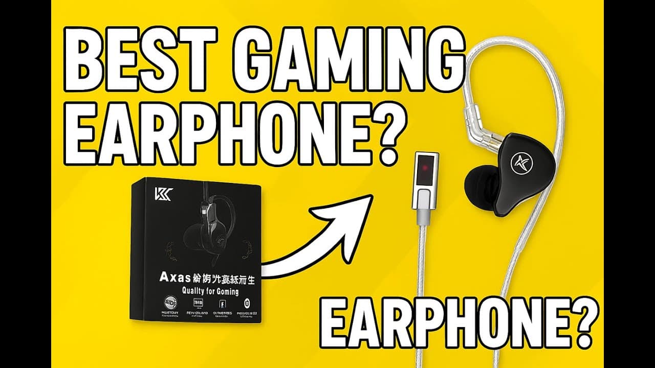 Thumbnail do vídeo KZ Axas USB-C Gaming IEMs — DSP Power, Shock Comfort!