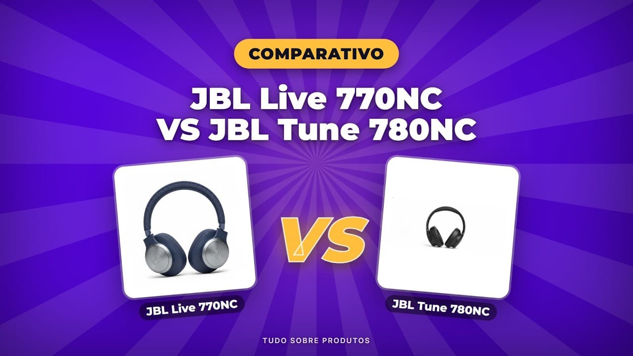 Capa do vídeo oficial: JBL Live 770NC vs Tune 780NC: O Confronto Definitivo de 2026!