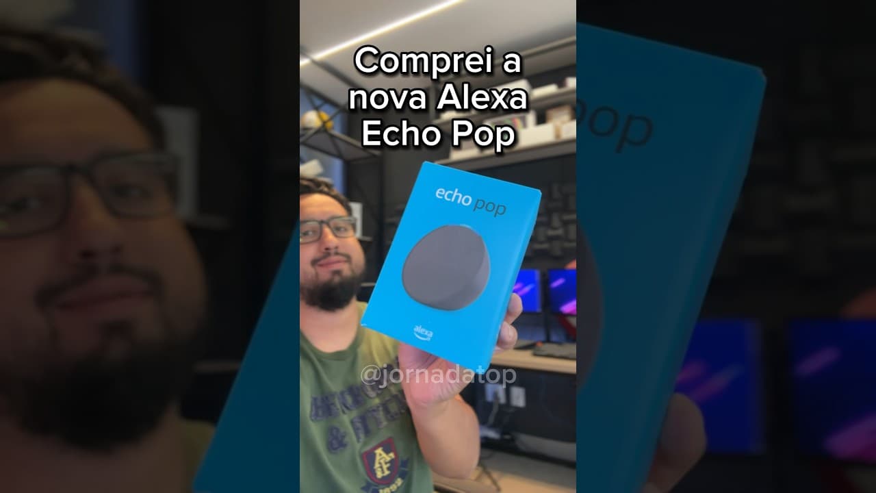 Thumbnail do vídeo Conheça Lançamento Alexa Eco Pop