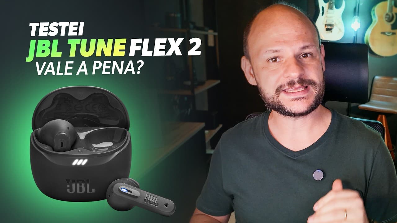 Thumbnail do vídeo JBL Tune Flex 2 - Novo Fone Auricular TWS - É bom e Vale a pena? Review / Análise