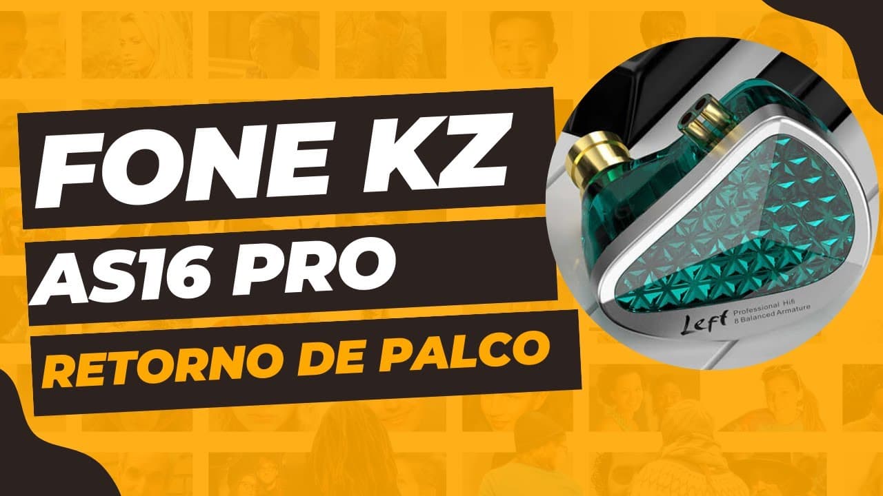 Thumbnail do vídeo 🎧Fone de ouvido KZ AS16 PRO olha só o que o Mateuzinho fala desse fone 😱