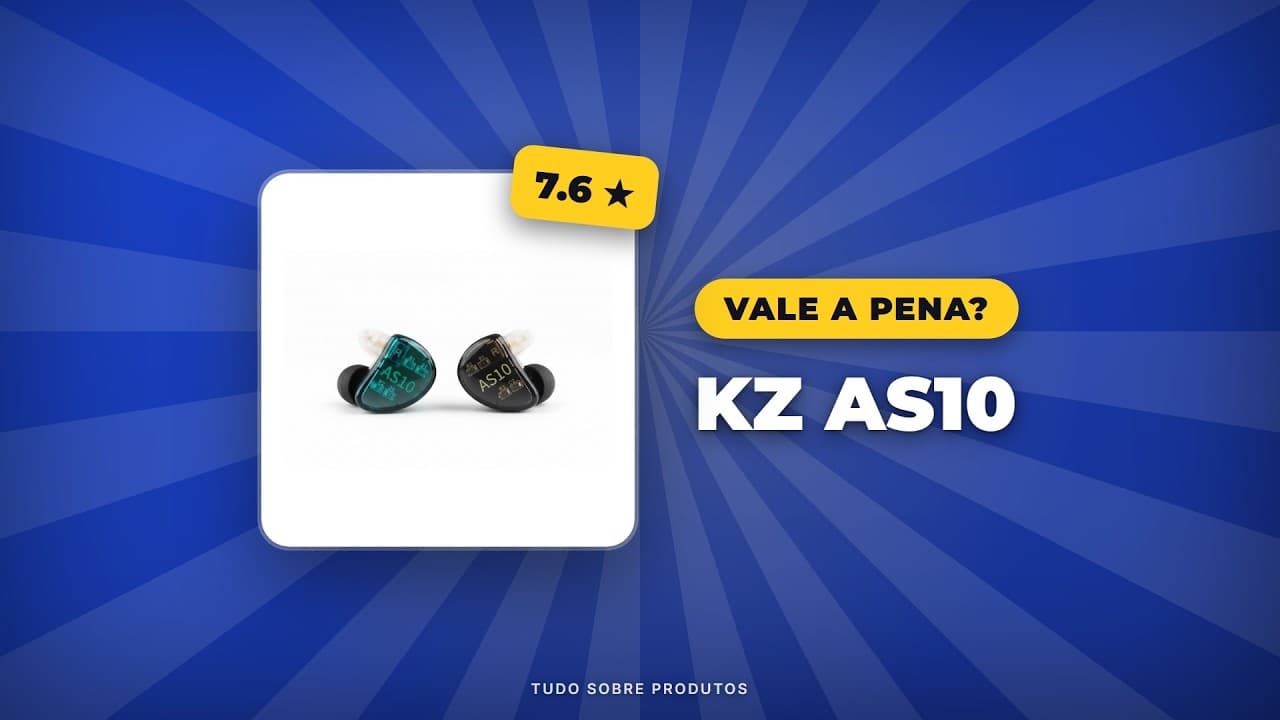 Capa do vídeo oficial: KZ AS10 em 2026: Ainda vale a pena? Review Completo! 🔥