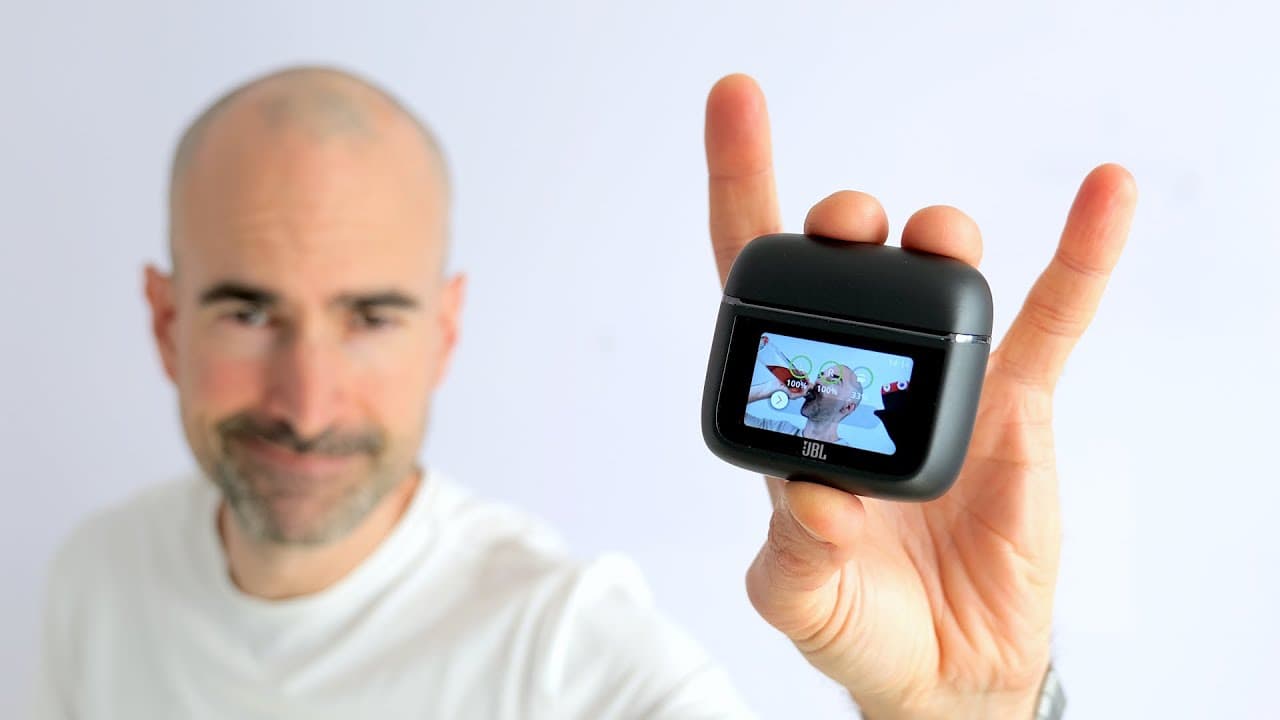 Thumbnail do vídeo Gimmick, or Best Wireless Earbuds? | JBL Tour Pro 3 Buds Review