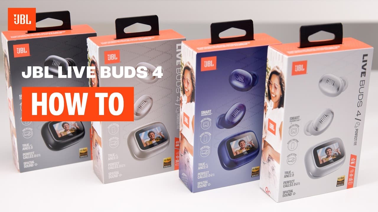 Thumbnail do vídeo JBL | Live Buds 4 | How to Setup and Control these earbuds