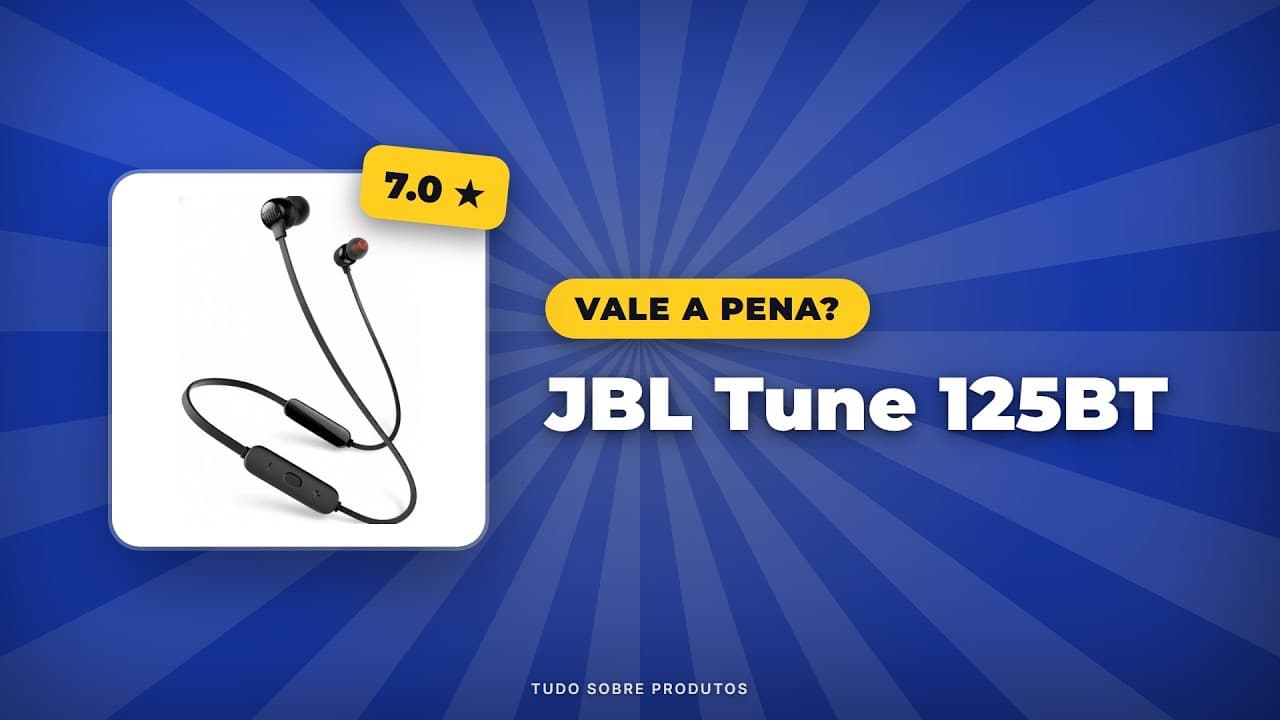 Capa do vídeo oficial: JBL Tune 125BT: Análise Completa em 2026! Vale a Pena Comprar?