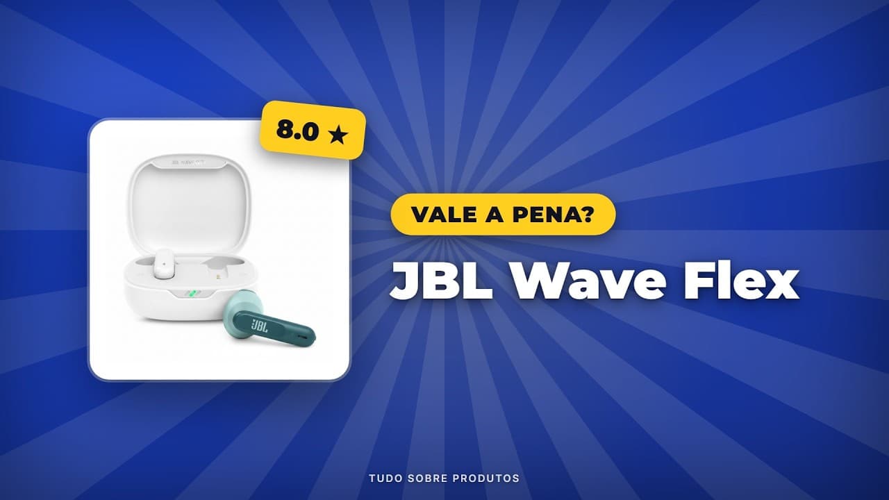 Capa do vídeo oficial: JBL Wave Flex: Análise Completa em 2026! Prós, Contras e Mais!
