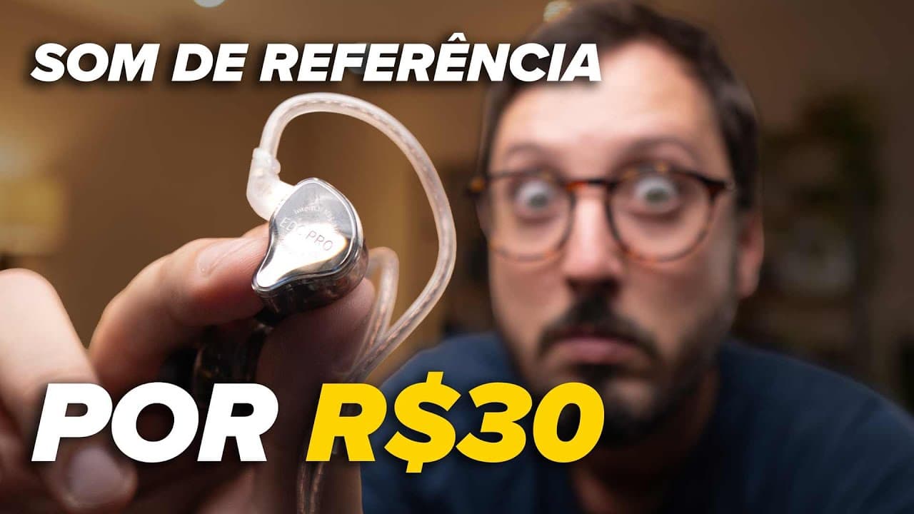 Thumbnail do vídeo KZ EDC Pro: Um Fone de R$30 com SOM de REFERÊNCIA?