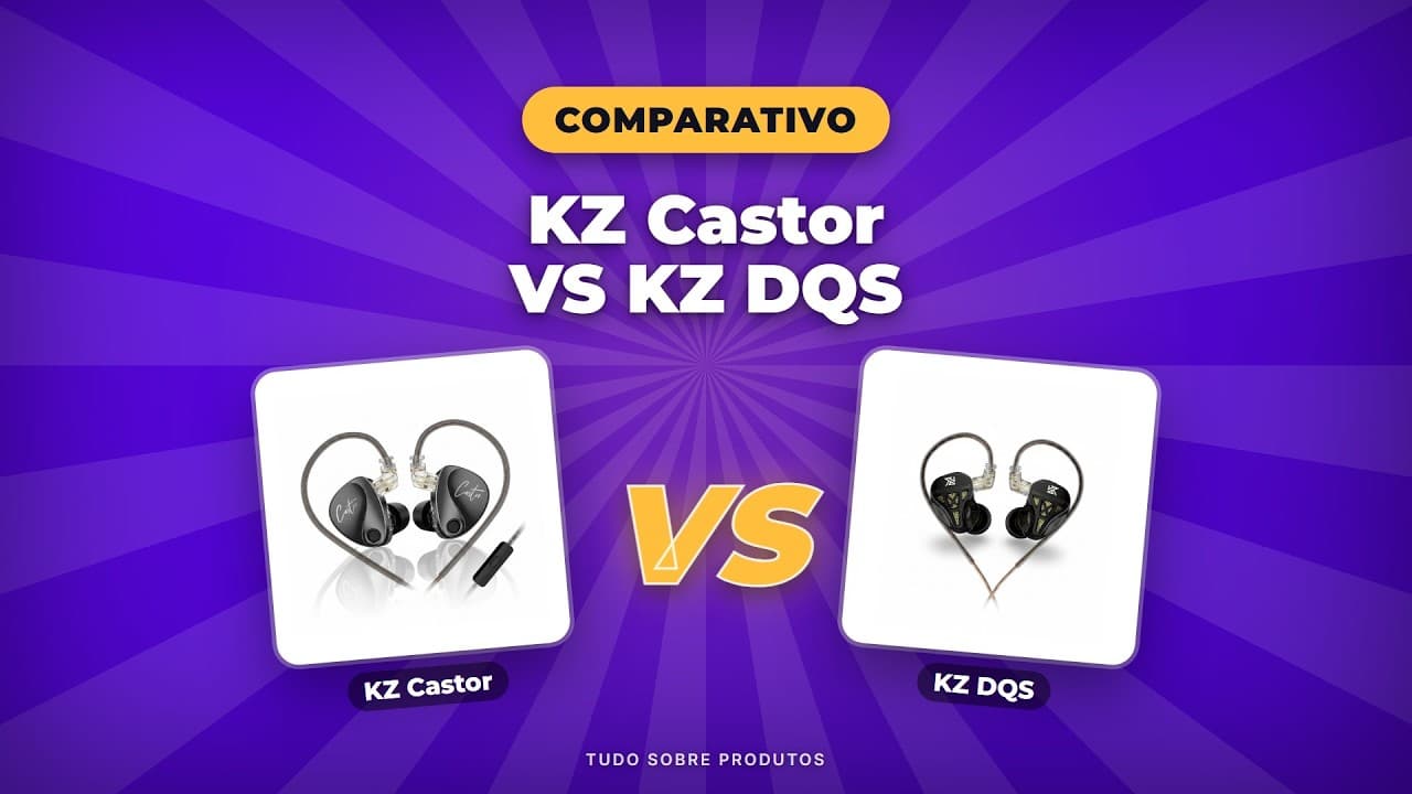 Capa do vídeo oficial: KZ Castor vs DQS: QUAL VENCE em 2026? Comparativo Total!