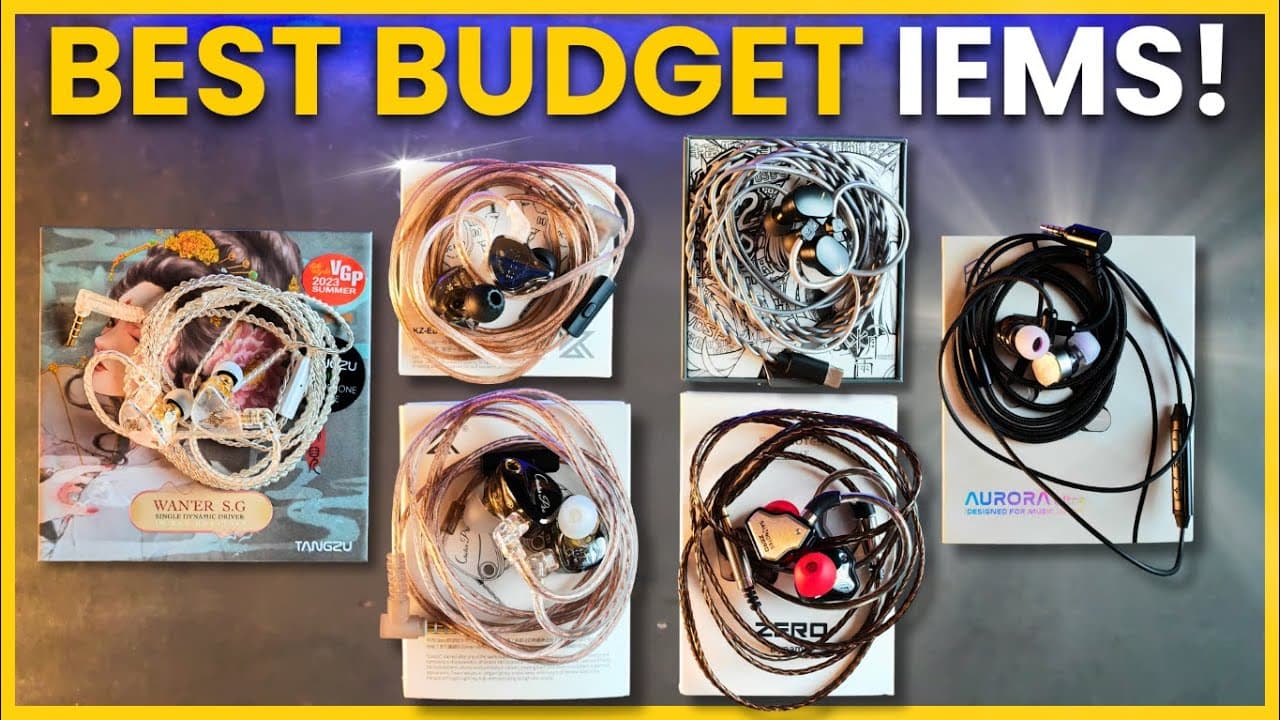 Thumbnail do vídeo 6 Amazing Budget IEMs under $25 for Beginners!