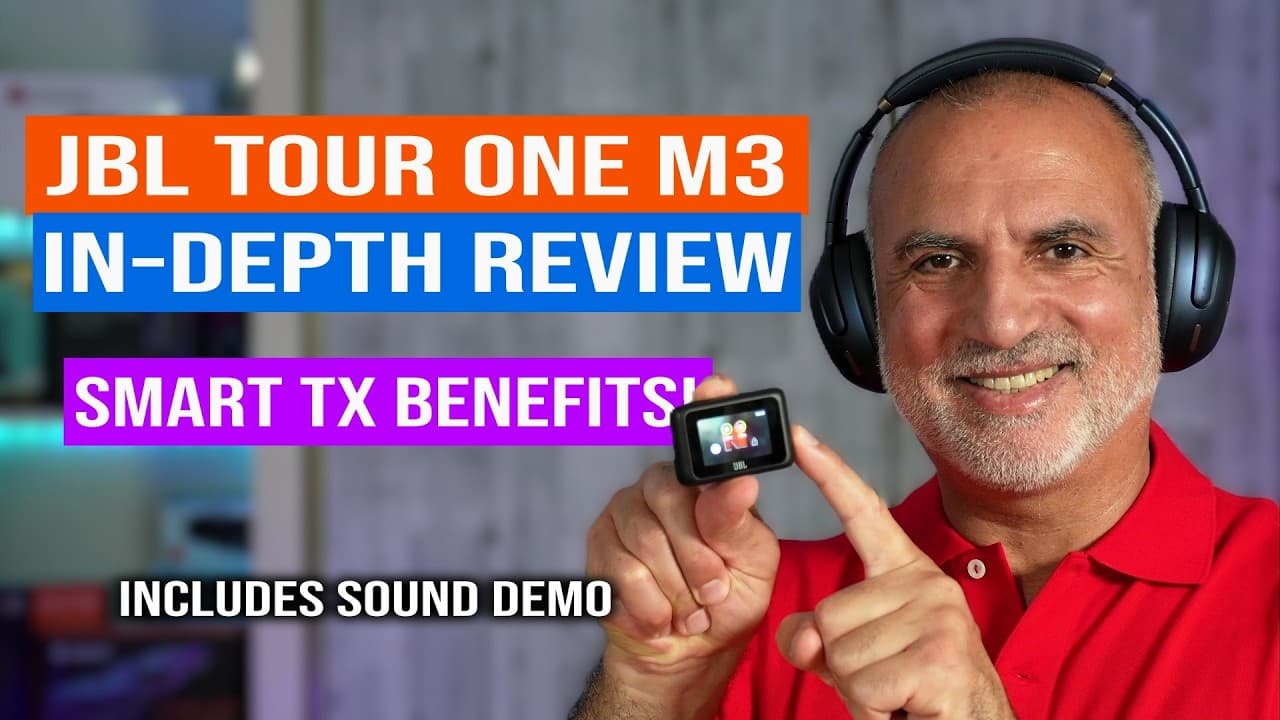 Thumbnail do vídeo JBL Tour One M3 In-Depth Review | Do you need the Smart TX?
