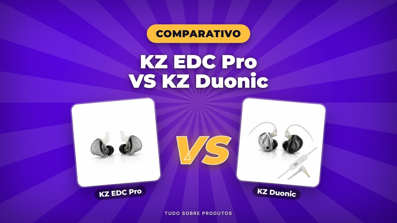 Capa do vídeo oficial: KZ EDC Pro x KZ Duonic 2026: Qual Vale Mais a Pena?