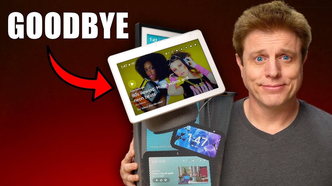 Thumbnail do vídeo Goodbye Echo Shows: I am DONE!