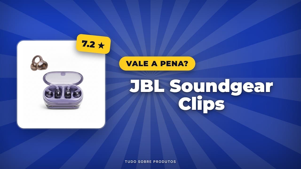Capa do vídeo oficial: JBL Soundgear Clips (2026): Vale a pena? Análise COMPLETA!