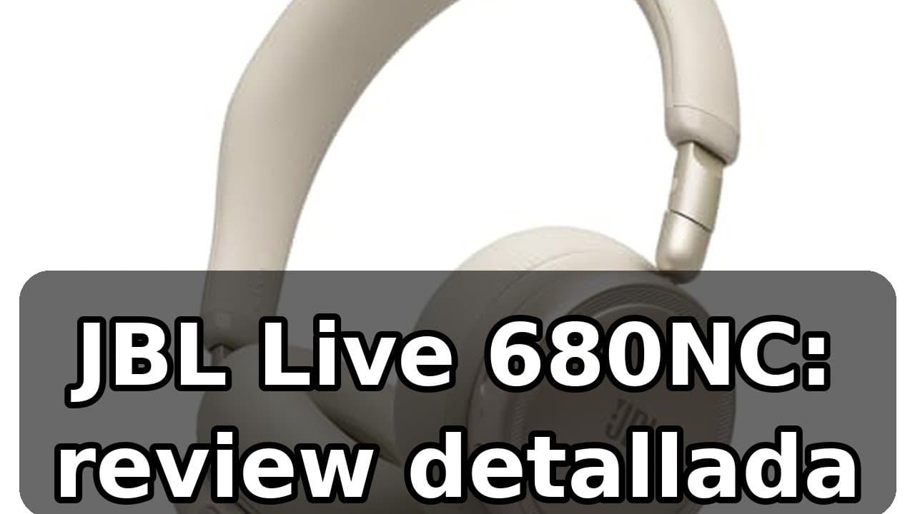 Thumbnail do vídeo Review exhaustiva de JBL Live 680NC: ANC eficiente y batería de 80 h