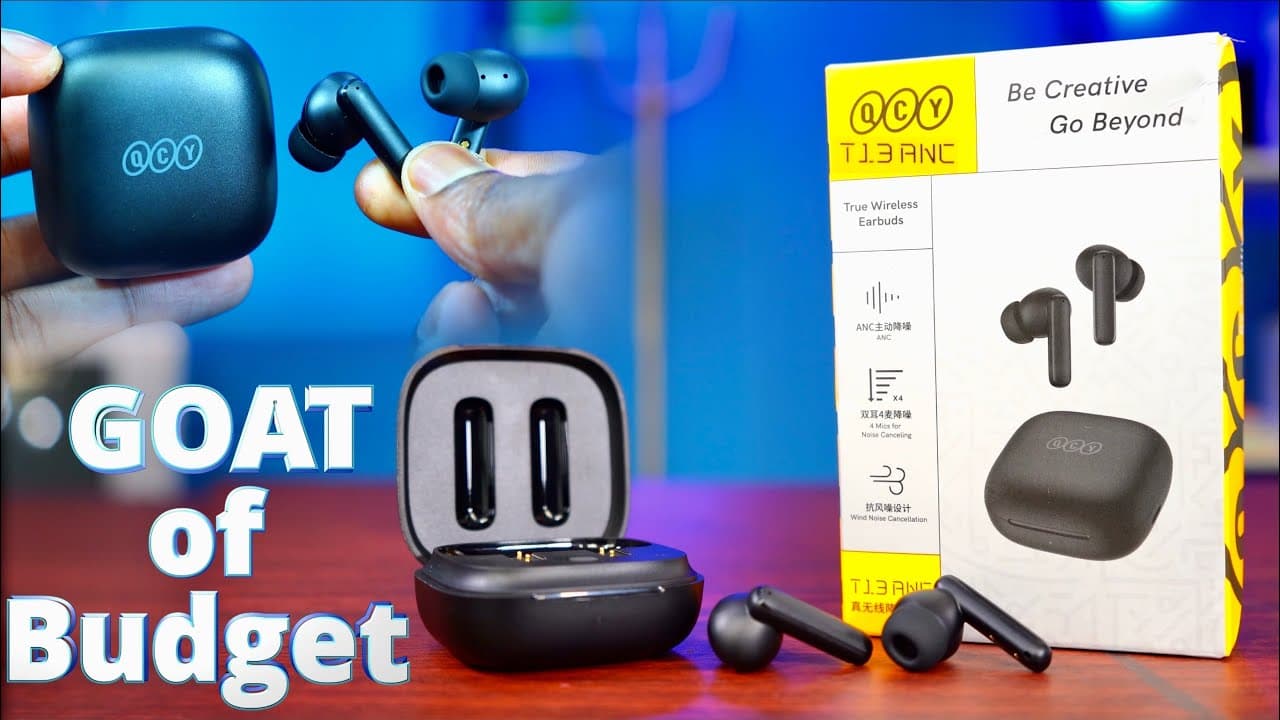 Thumbnail do vídeo QCY T13 ANC is a Great Earbuds with Great ANC for just $23. Flagship Killer?