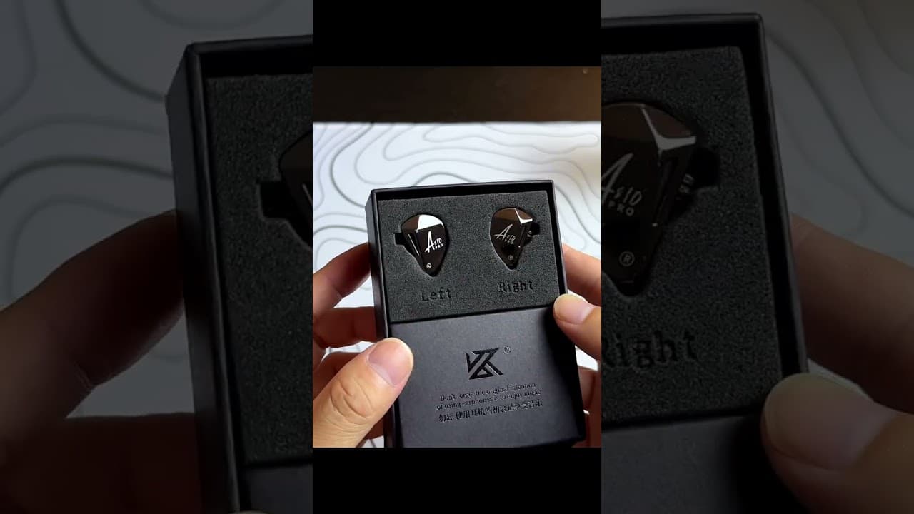Thumbnail do vídeo KZ AS10 Pro Unboxing - Like and subscribe for more! #iem #unboxing