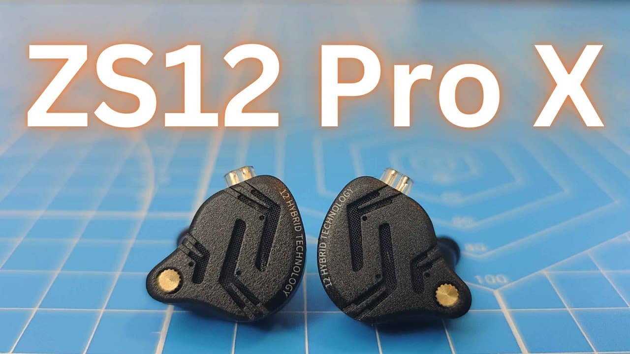 Thumbnail do vídeo KZ ZS12 Pro X Review (Feat. EPZ Q1 Pro, 7Hz Zero: 2)