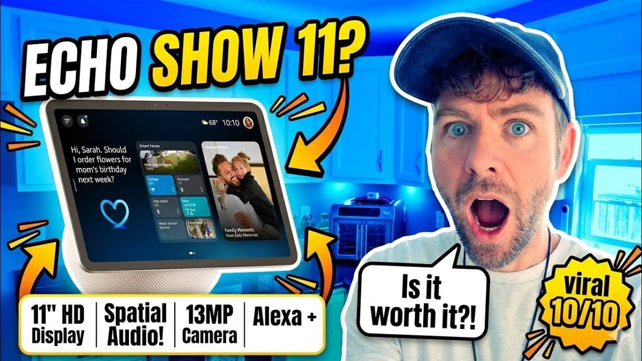 Thumbnail do vídeo Amazon Echo Show 11 (Alexa+) Full Review