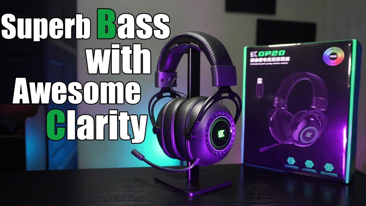 Thumbnail do vídeo Kz gp20 wireless gaming headphones (full review)