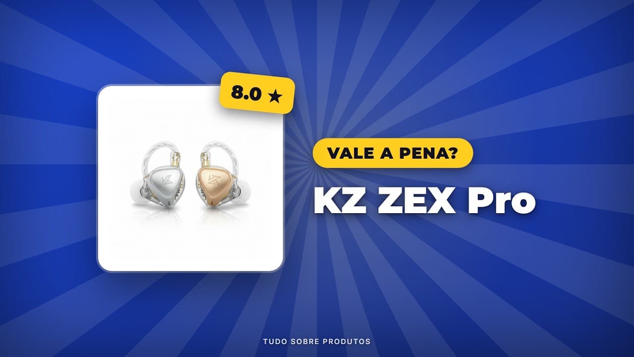 Capa do vídeo oficial: KZ ZEX Pro: Análise COMPLETA em 2026! Vale a pena?