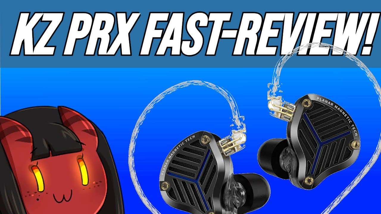 Thumbnail do vídeo KZ PRX Planar-Magnetic IEM Fast-Review! Mindblown!