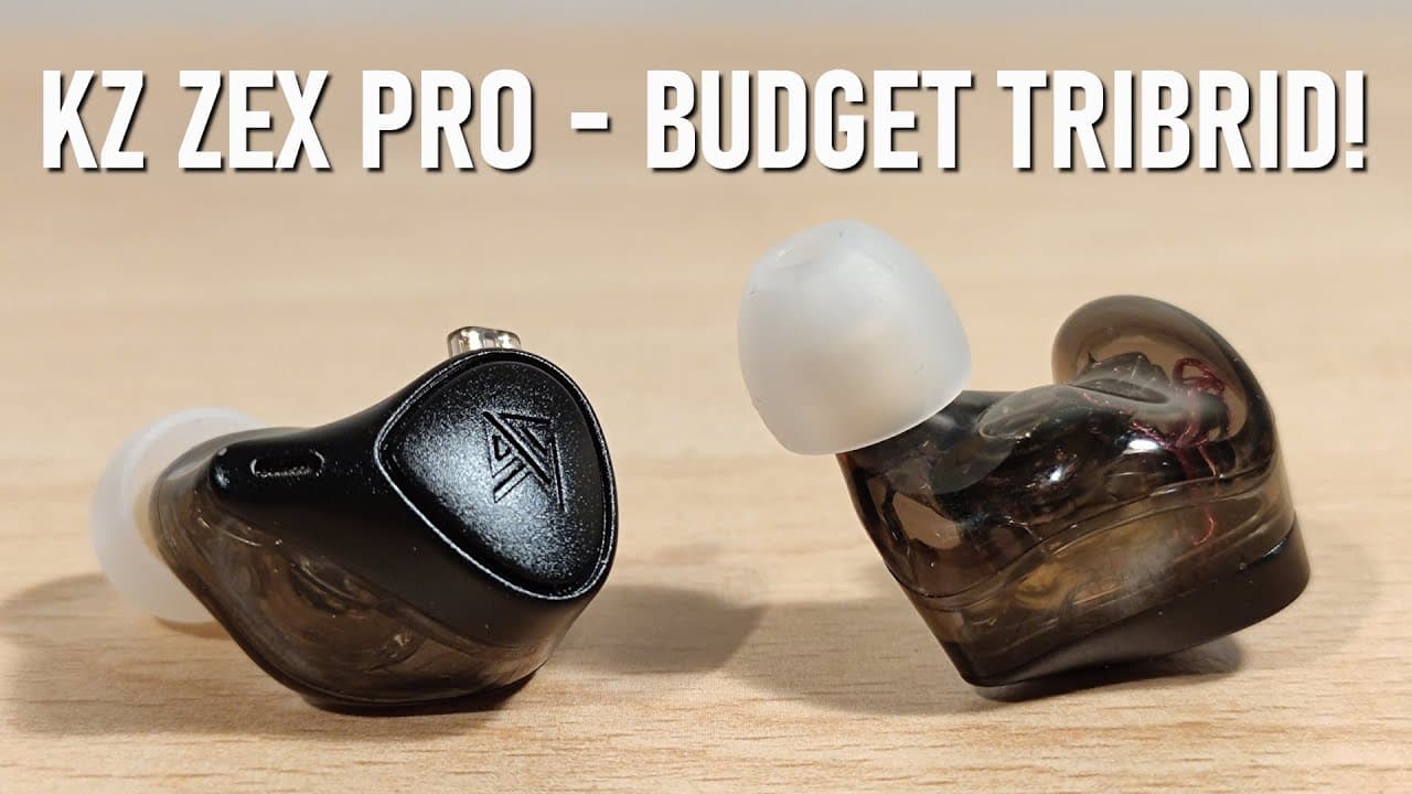 Thumbnail do vídeo KZ X Crinacle CRN (ZEX Pro) Review - $30 Tribrid and best KZ so far!