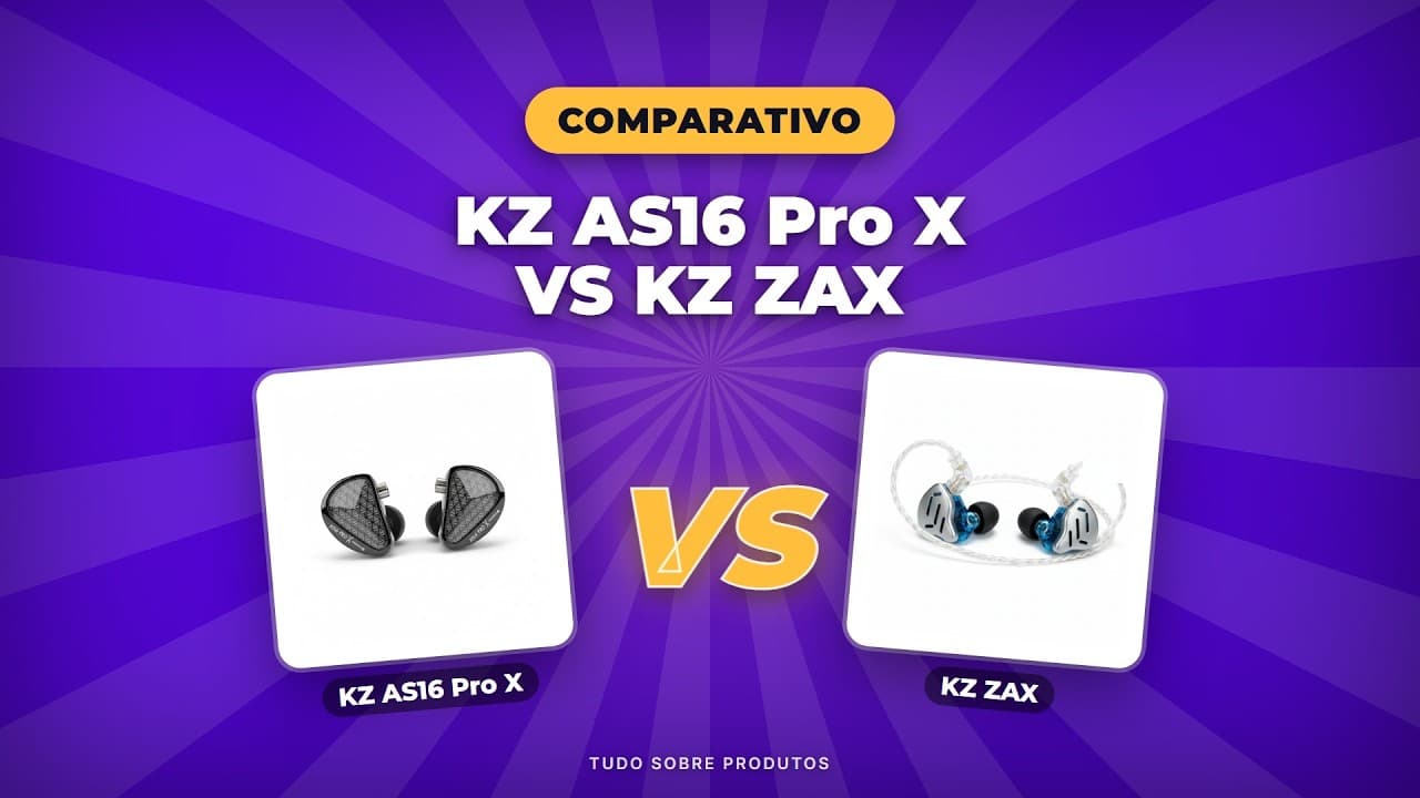 Capa do vídeo oficial: KZ AS16 Pro X vs KZ ZAX: O Comparativo Definitivo de 2026!