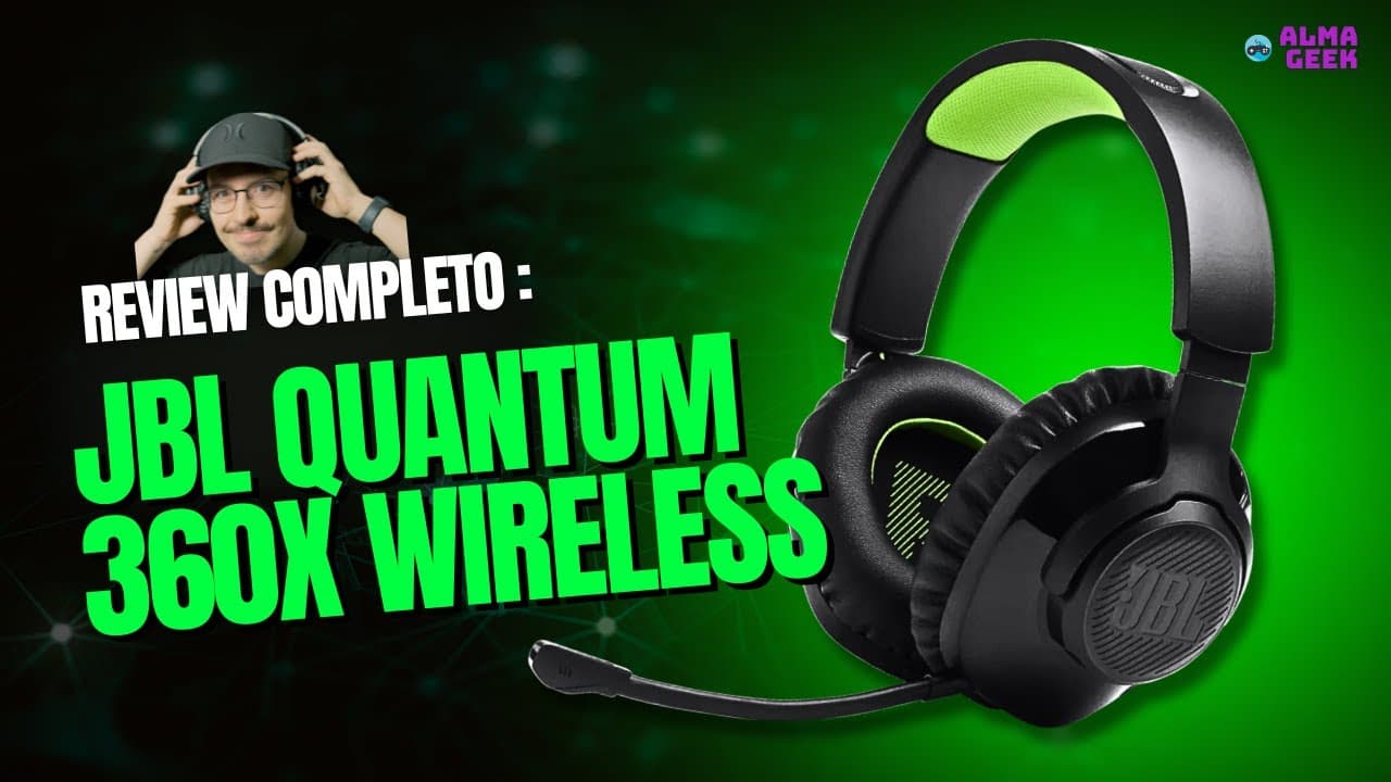 Thumbnail do vídeo ESSE HEADSET JBL FUNCIONA EM TUDO! (Xbox, PS5, etc). Review Completo do JBL Quantum 360X Wireless