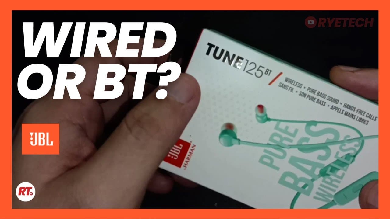 Thumbnail do vídeo JBL TUNE 125BT BLUETOOTH EARPHONES REVIEW | MIC TEST