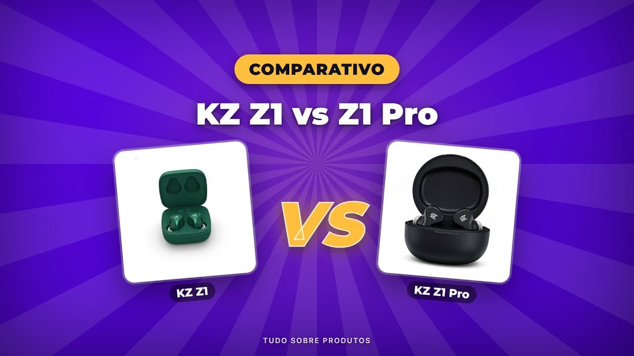 Capa do vídeo oficial: KZ Z1 x KZ Z1 Pro: O COMPARATIVO DEFINITIVO para 2026!