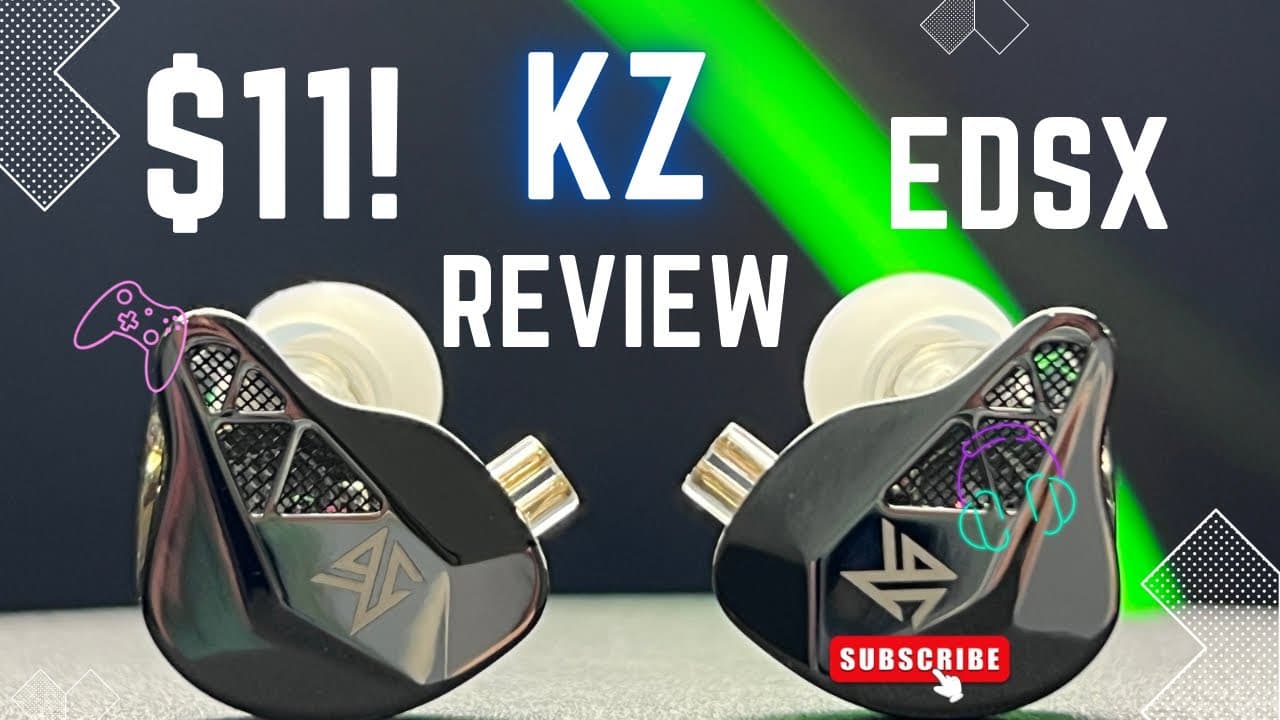 Thumbnail do vídeo $11 Only! | KZ EDXS 1DD IEM | Review