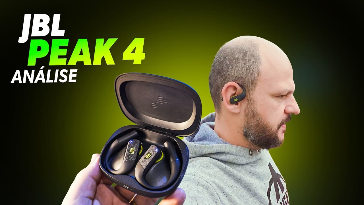 Thumbnail do vídeo JBL Endurance Peak 4 Vale a Pena? Review Completo do Fone TWS Esportivo da JBL