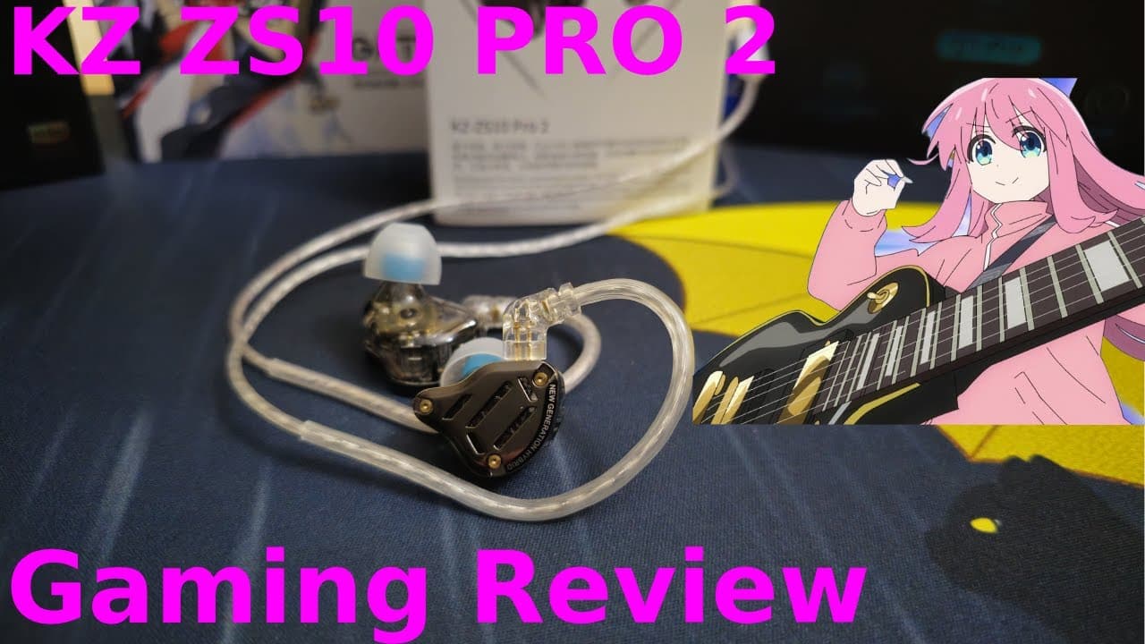 Thumbnail do vídeo Great Gaming IEM under $60. KZ ZS10 Pro 2 Review
