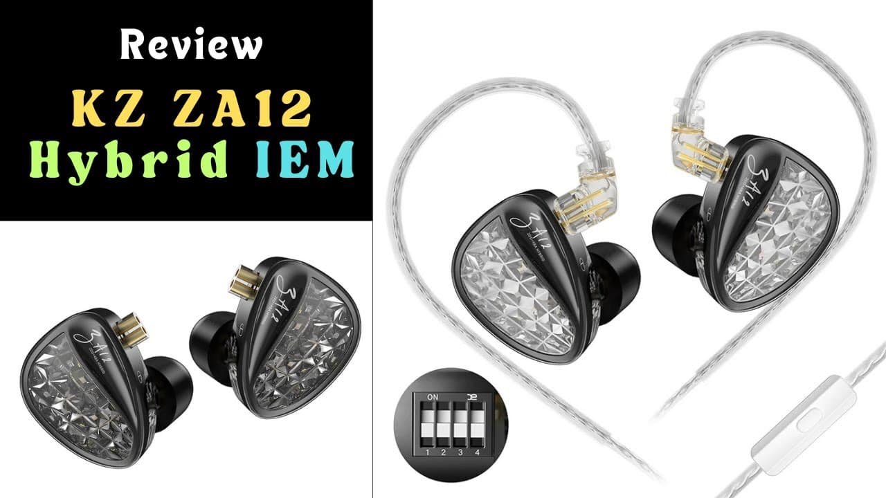 Thumbnail do vídeo KZ ZA12 Hybrid IEM | Adjustable Tuning Earphones