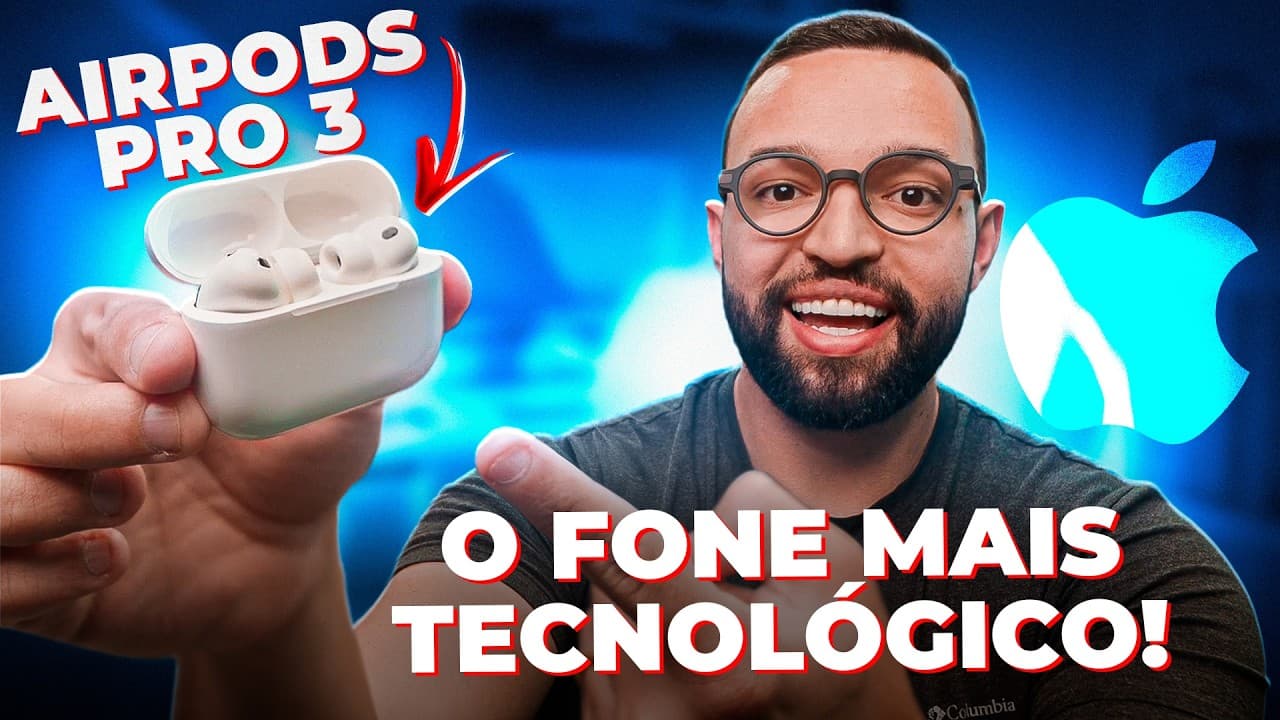 Thumbnail do vídeo AirPods Pro 3 | o MELHOR produto que a Apple já fez!