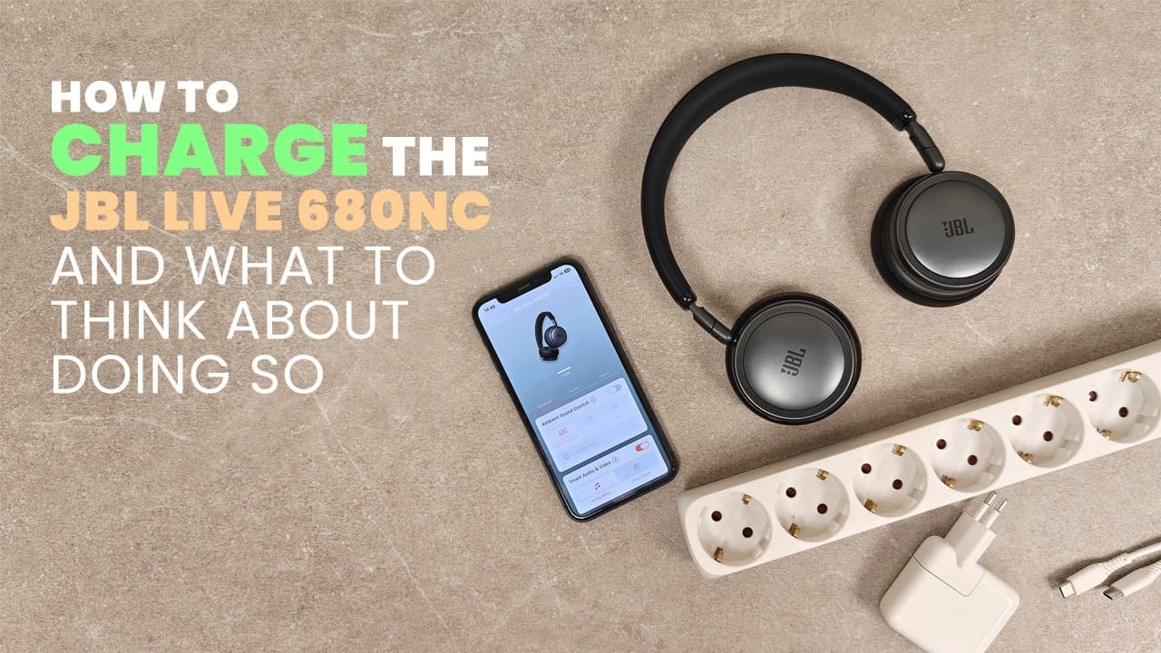 Thumbnail do vídeo How to Charge the JBL Live 680NC Bluetooth Headphones