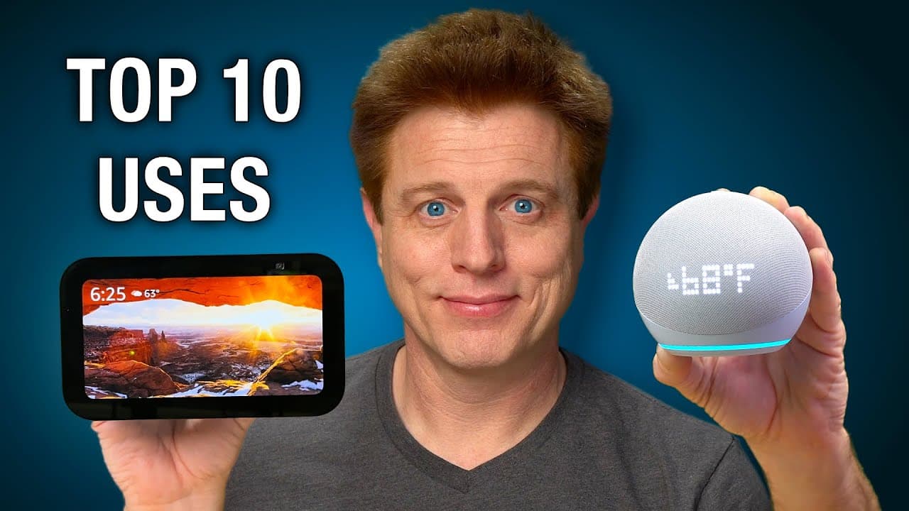 Thumbnail do vídeo Top 10 Everyday Amazon Echo and Alexa Uses!