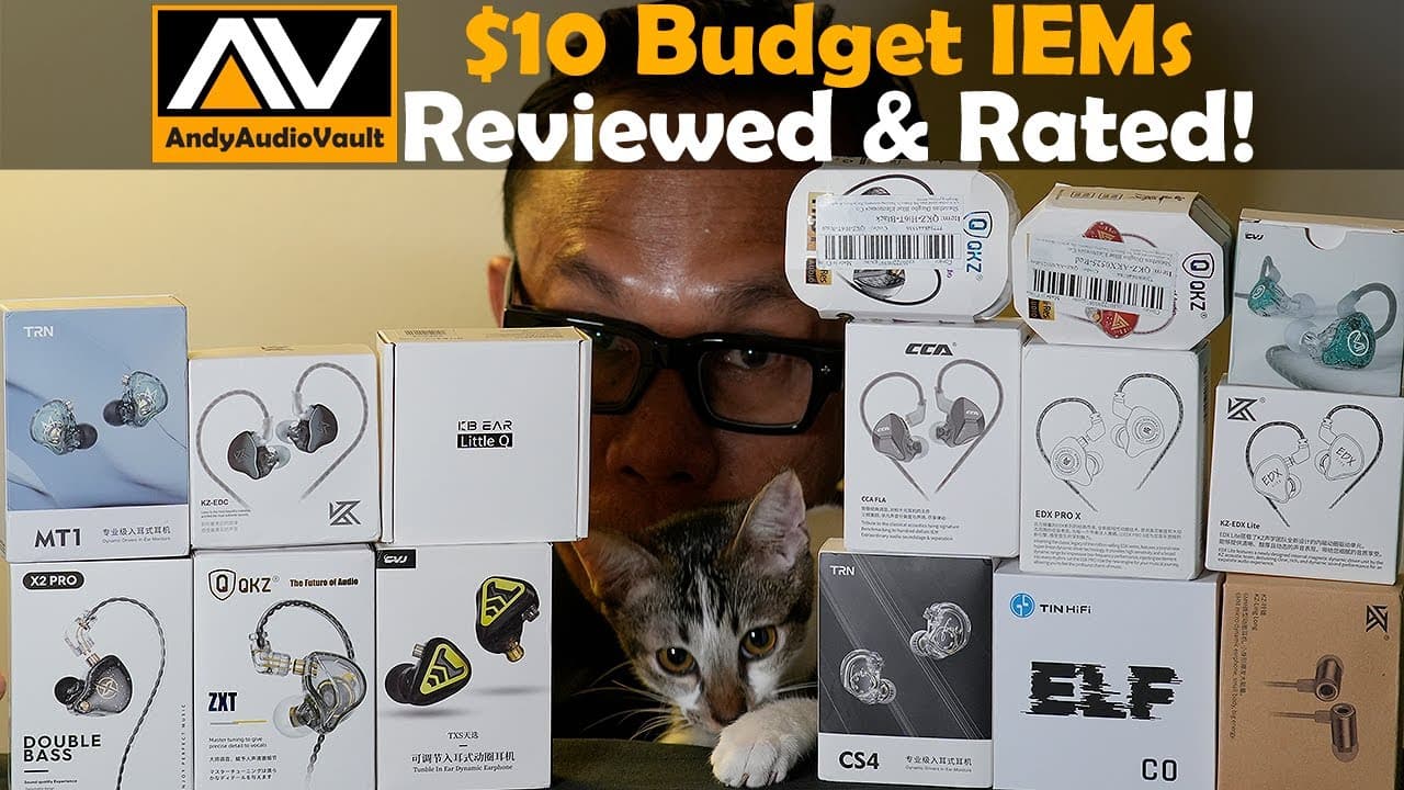 Thumbnail do vídeo Final Part! 15 Budget IEMs under $10 Reviewed & Rated!
