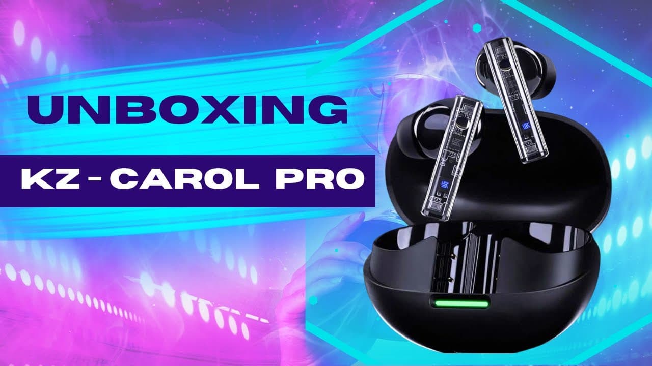 Thumbnail do vídeo KZ Carol Pro ANC Unboxing and Review: The Best Budget LDAC Earbuds?