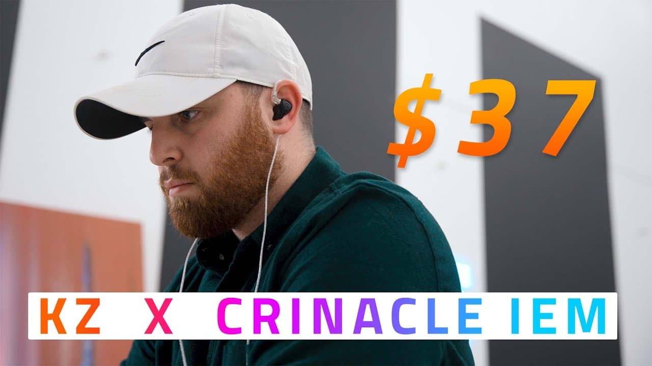 Thumbnail do vídeo $37 and AWESOME! - KZ x Crinacle ZexPro IEM Review