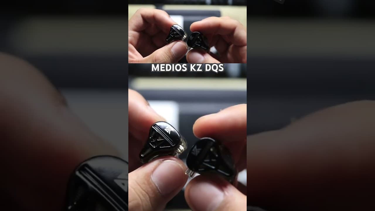 Thumbnail do vídeo MEDIOS KZ DQS, checa la review completa 👆👆👆 #iem  #audiofile #hiresaudio #kz #dqs