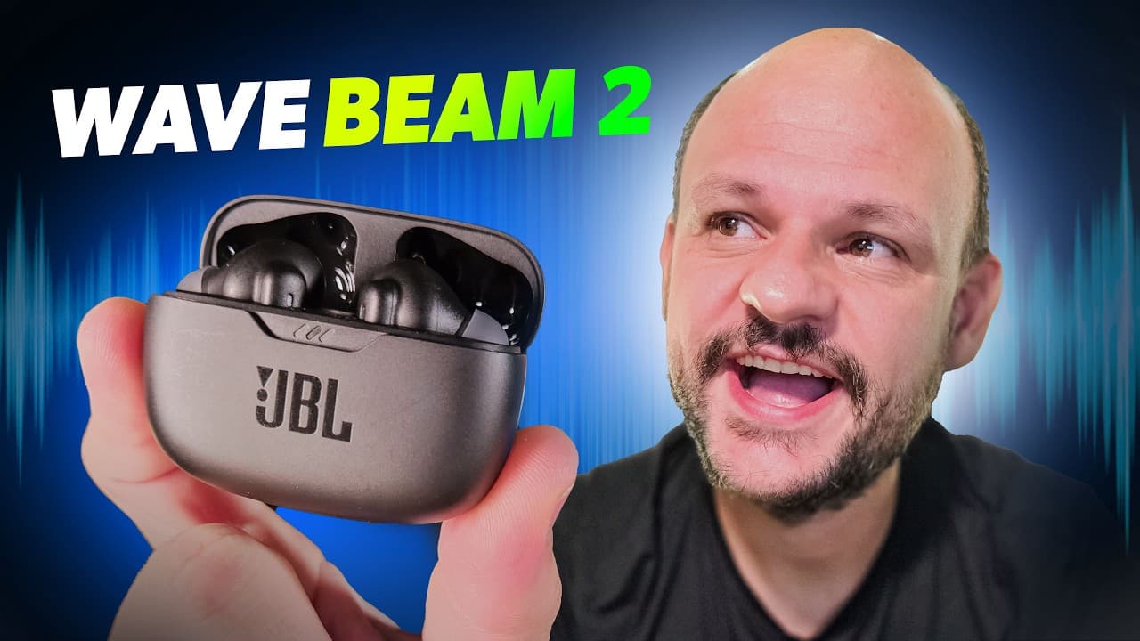 Thumbnail do vídeo JBL WAVE Beam 2 - O Fone de ouvido mais pedido no canal - É bom e vale a pena? Unboxing e Review