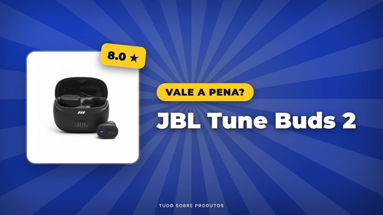 Capa do vídeo oficial: JBL Tune Buds 2: Vale a pena em 2026? Análise COMPLETA!