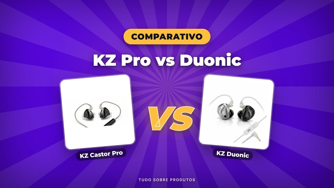 Capa do vídeo oficial: KZ Castor Pro vs Duonic: Qual o Melhor Fone KZ em 2026?