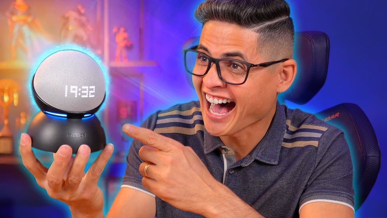 Thumbnail do vídeo CHEGOU! Novo AMAZON Echo Dot de 5ª geração! MUITO MAIS TOP? Unboxing e Impressões