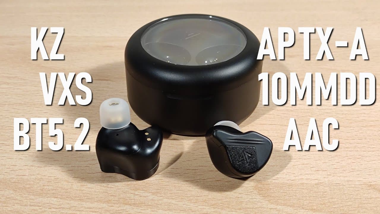 Thumbnail do vídeo KZ VXS Review - Nice TWS With AptX Adaptive and BT5.2