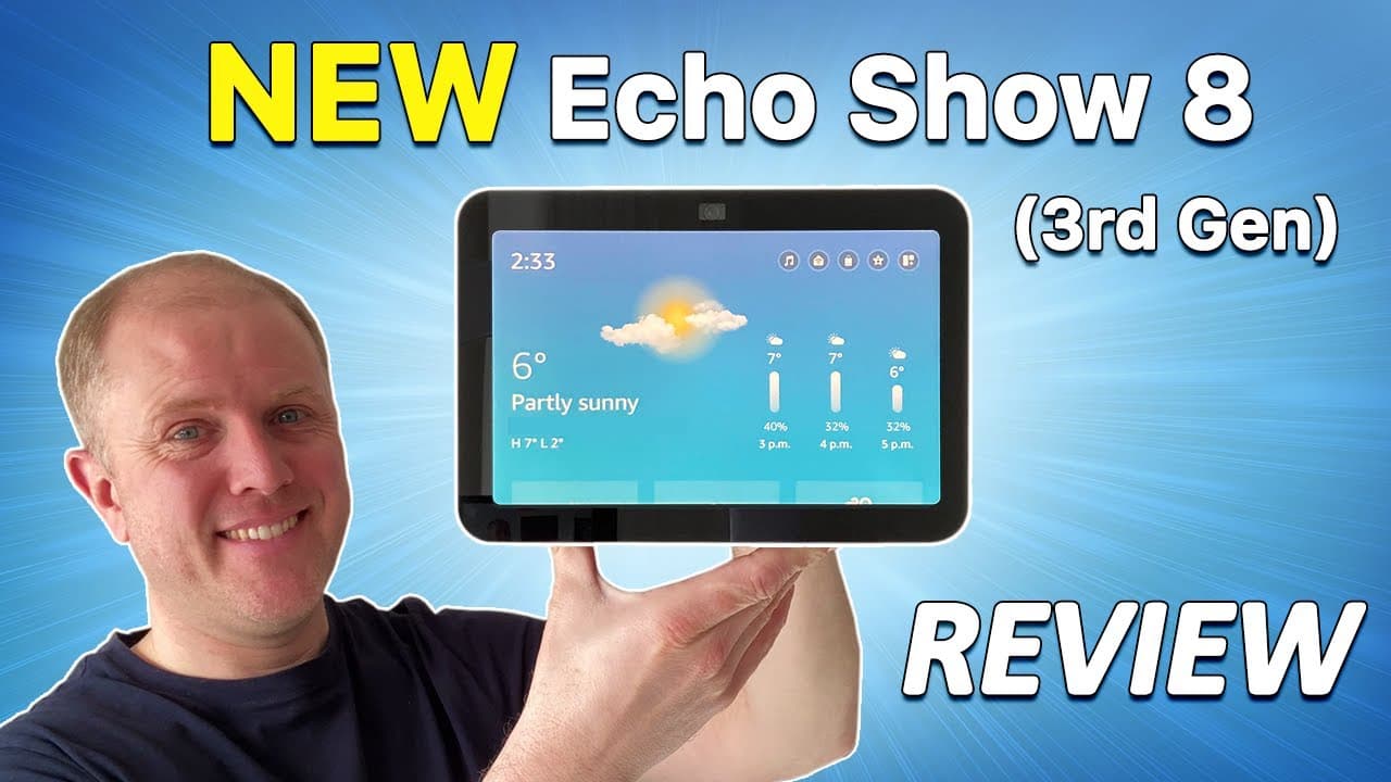 Thumbnail do vídeo Echo Show 8 (3rd Gen) FULL REVIEW - Should YOU buy it?